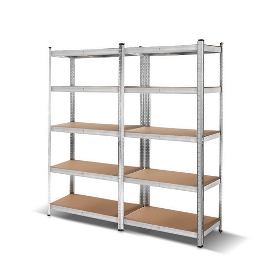 Twin pack special 2x industrial 1000kg shelving units for $179.95 showing incredible value deal
