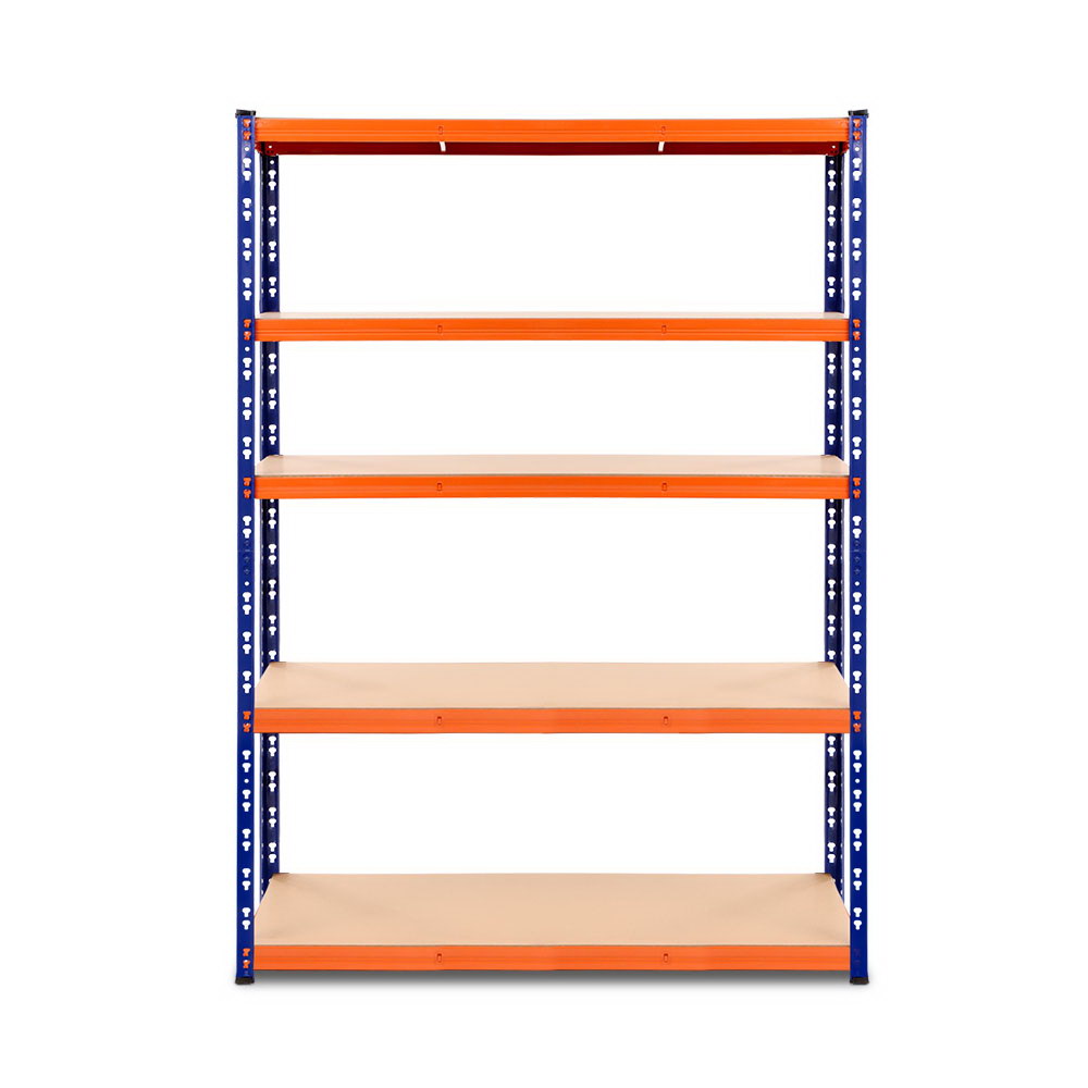 1.8M Heavy-Duty Garage Shelving Unit – Blue & Orange