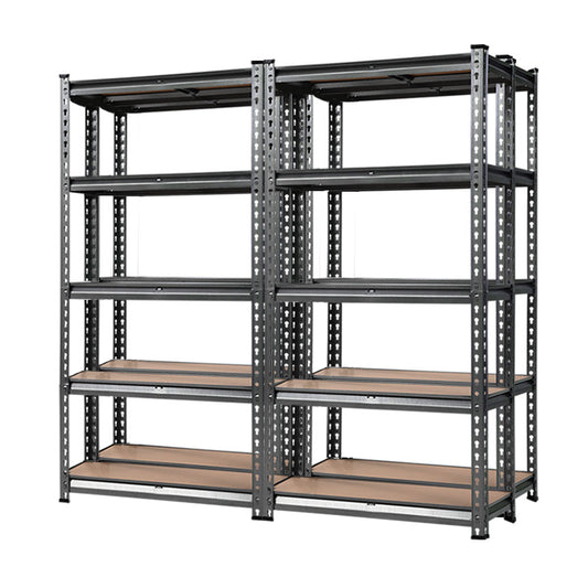Heavy duty garage shelving system 150kg capacity 4 units boltless steel storage racks