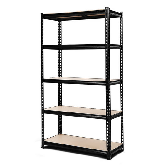 Industrial 1000kg garage shelving unit 5 tier heavy duty steel rack showing professional construction