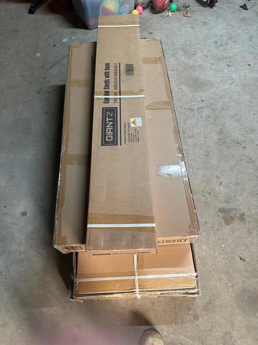 Small Australian family business owners packing storage orders on weekend showing dedication to customer service and quality