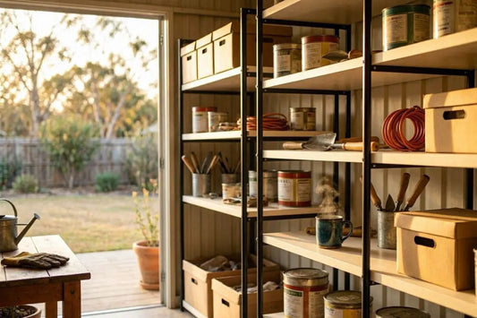 SmartStorage.au customer questions answered guide - honest explanations of shed base frames, product pairing, online shopping and new arrivals including SpanBilt slimline shed and UBild 260 workshop