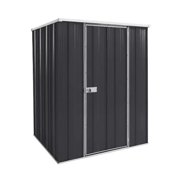 SpanBilt YardStore F44-S square garden shed in [colour] with flat roof for lawn mower storage