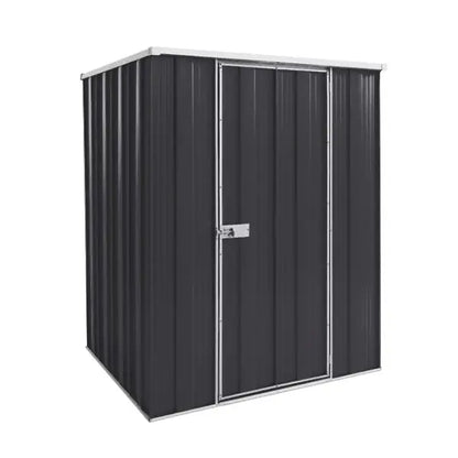 SpanBilt YardStore F44-S square garden shed in [colour] with flat roof for lawn mower storage