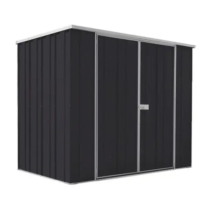 SpanBilt YardStore F64-D garden shed 2.1m wide double hinged doors Australian made flat roof