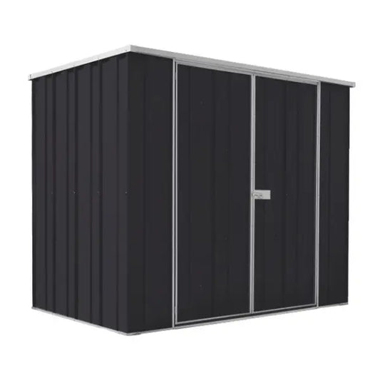 SpanBilt YardStore F64-D garden shed 2.1m wide double hinged doors Australian made flat roof