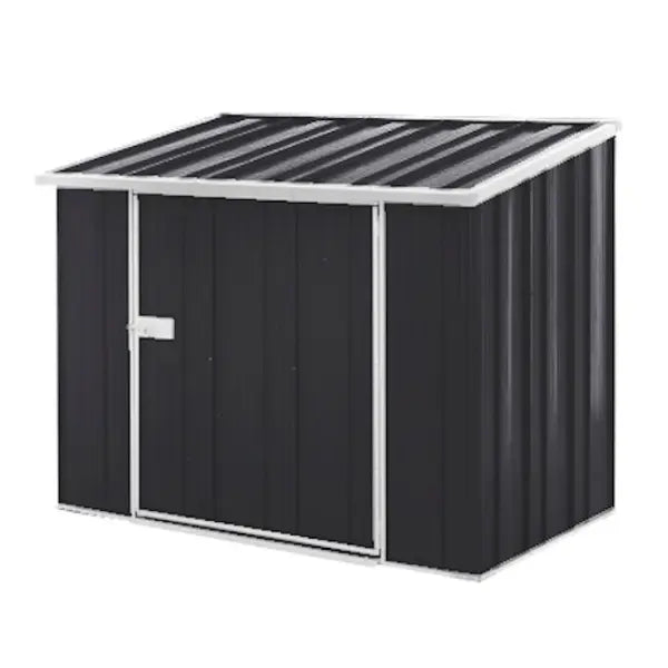 SpanBilt StoreMate S53 dual access garden shed in monolith with front hinged door and top opening lid