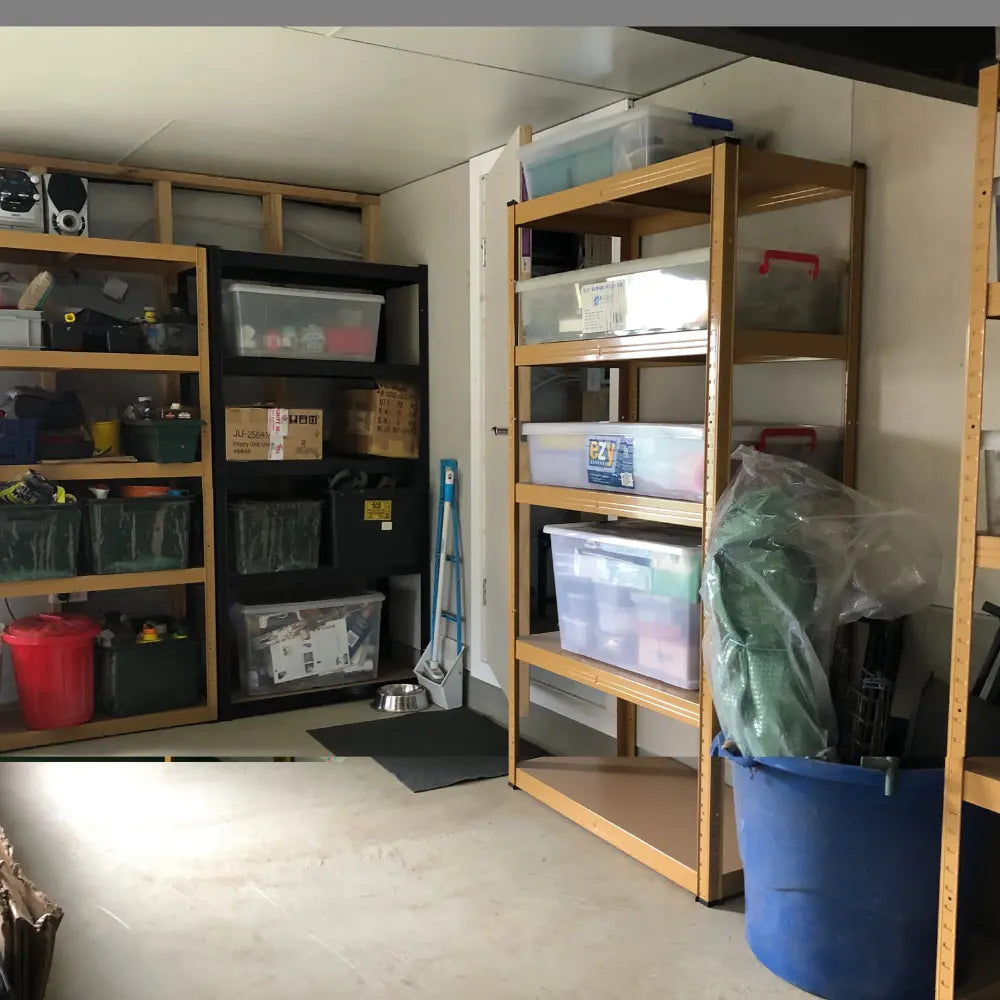 Heavy Duty Garage Shelving 160cm – 5 Tier Giantz Storage Rack Black & Yellow 1250kg