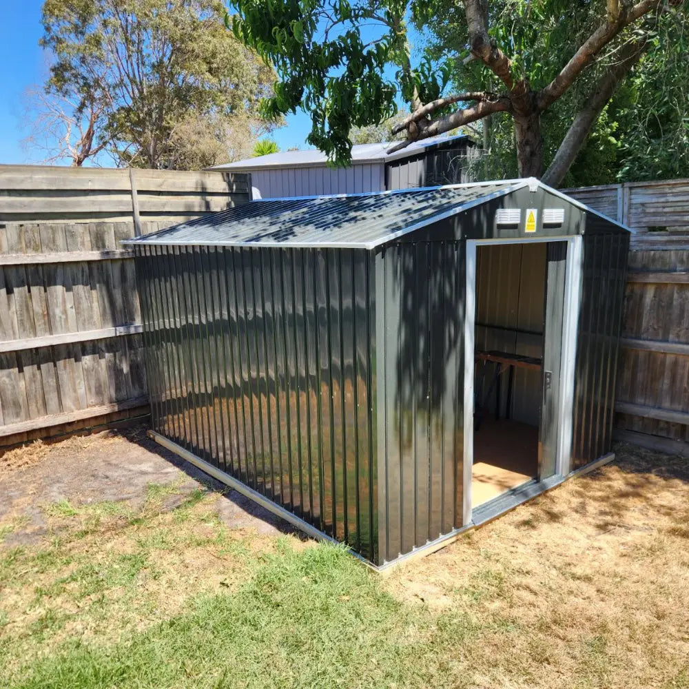 Giantz Garden Shed 2.58x3.14M w/Metal Base Sheds Outdoor Storage Workshop Shelter Sliding Door in use by a customer