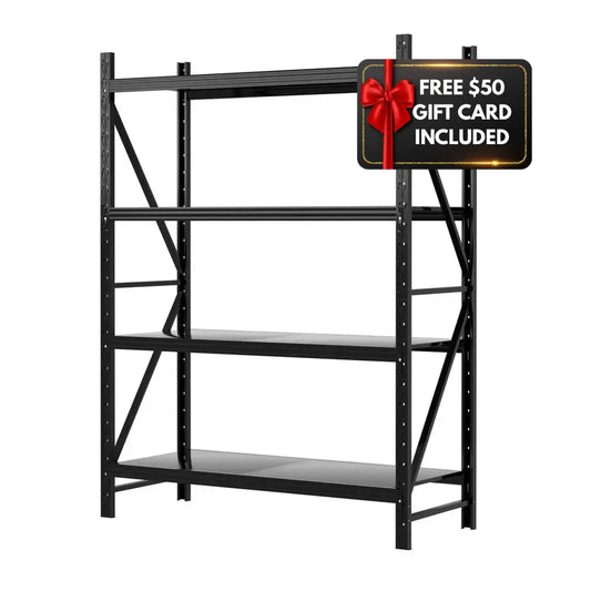 Standard Height Garage Shelving 2M | Heavy Duty 1.5M Wide Storage Rack Australia
