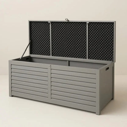 390L Outdoor Storage Box Bench Seat | Lockable Weatherproof Garden Storage Australia