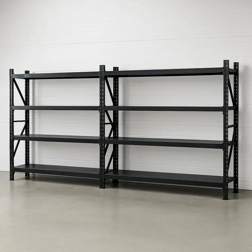 Heavy Duty Garage Shelving 4M Wide | Industrial Steel Storage Rack 200kg Australia