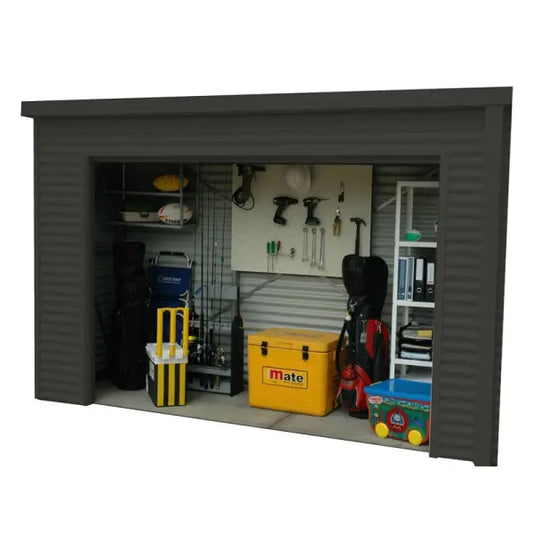 Spanbilt Smartlocker 900 lockable roller door steel storage shed Australia