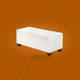 Luxury 97cm Storage Ottoman Bench – White Faux Leather, Hidden Blanket Chest