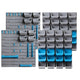 Giantz 88 Bin Wall Mounted Storage Rack – Heavy-Duty Garage Tool Organiser System