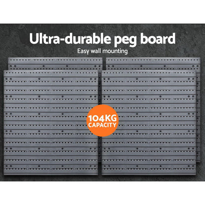 Giantz 88 Bin Wall Mounted Storage Rack – Heavy-Duty Garage Tool Organiser System