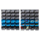 Wall Mounted Tool Storage Rack - 48 Bin Pegboard Organiser System