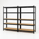 2x Garage Shelving Racks Heavy Duty 5-Tier – 1000kg Storage Steel