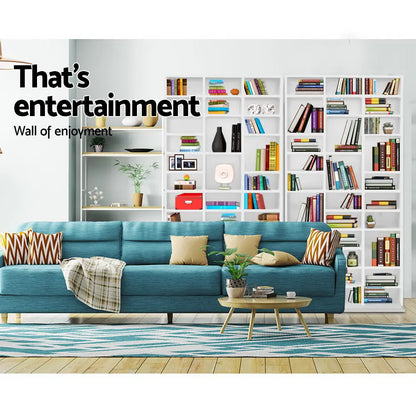 Tall slim media storage tower holding 500 plus video games in cases for PlayStation Xbox Switch