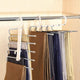2-Pack Adjustable 5-in-1 Pants Hanger – Space-Saving Multi-Layer Wardrobe Organiser (White)