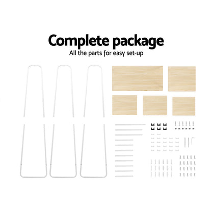 Artiss 150cm Clothes Rack with Shelves – Minimalist Wardrobe Storage Solution