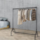 6FT Heavy Duty Clothes Rack on Wheels | 60kg Capacity Garment Rail