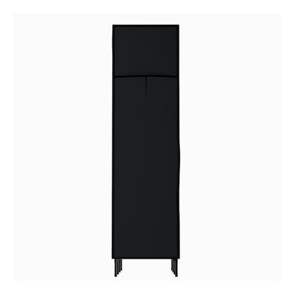 Artiss Portable Clothes Wardrobe – Large Fabric Closet with Hanging Rods & Shelf (Black)