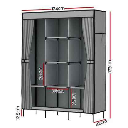 Large Portable Wardrobe for Renters & Small Spaces - No Tools, No Damage
