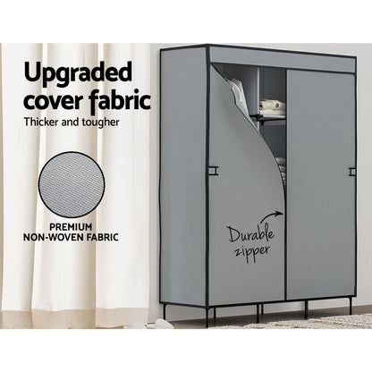 Large Portable Wardrobe for Renters & Small Spaces - No Tools, No Damage