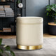 Cream Velvet Ottoman Foot Stool with Hidden Storage | Smart Storage AU
