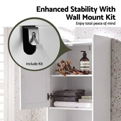 Artiss bathroom cabinet anti-tip wall mount kit detail