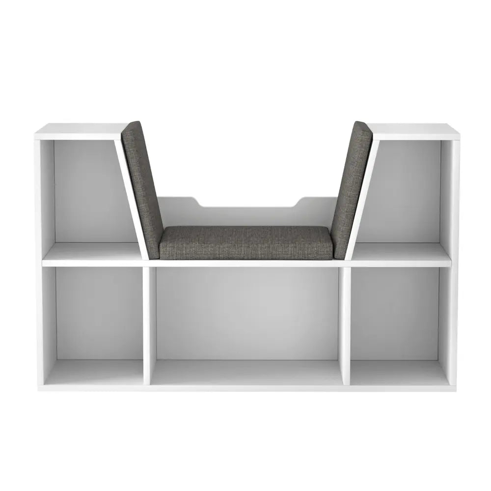 Buy Kids Bookshelf with Storage Seat - Reading Nook & Toy Organiser