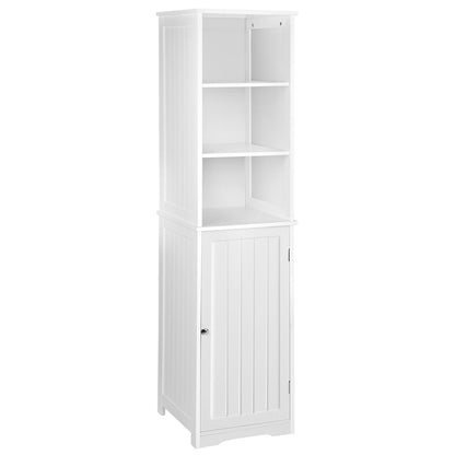 Artiss 160cm Tall Bathroom Cabinet – White Storage with Shelves & Cupboard