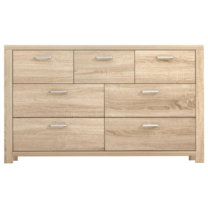 Artiss 7-Drawer Chest of Drawers – Maxi Storage in Pine Oak Finish