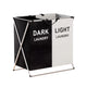 Artiss 2-Section Foldable Laundry Basket | Large Capacity Hamper for Easy Washing | Sort, Store & Conquer Laundry Day!