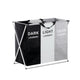 Artiss 3-Section Laundry Basket Hamper | Large Foldable Clothes Storage Organiser