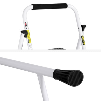 Giantz 4 Step Ladder – Multi-Purpose Folding Steel Platform with Safety Handle (150kg Capacity)