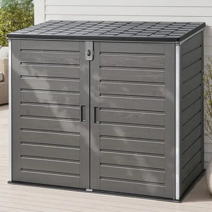 1170L Outdoor Storage Cabinet - Large Lockable Garden Storage Shed