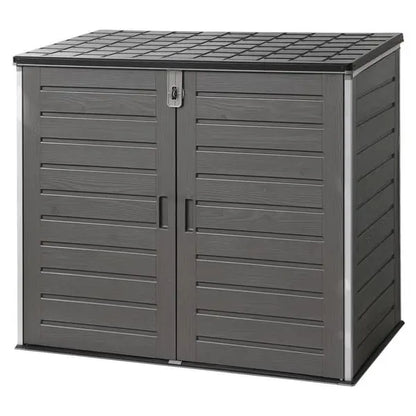 1170L grey outdoor storage cabinet for garden and backyard