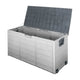 Outdoor Storage Box 290L – Grey Deck Organiser with Lockable Lid & Wheels