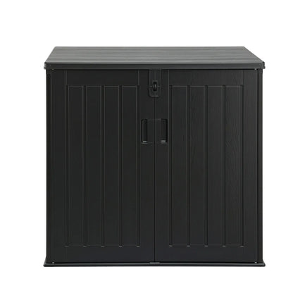 Large Outdoor Storage Box 775L - Lockable Weatherproof Garden Shed & Tool Organiser