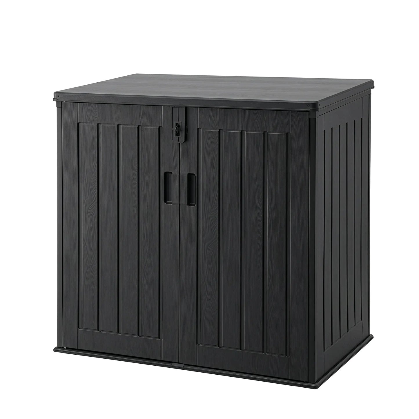 Gardeon 775L large outdoor storage box black lockable weatherproof garden shed organizer