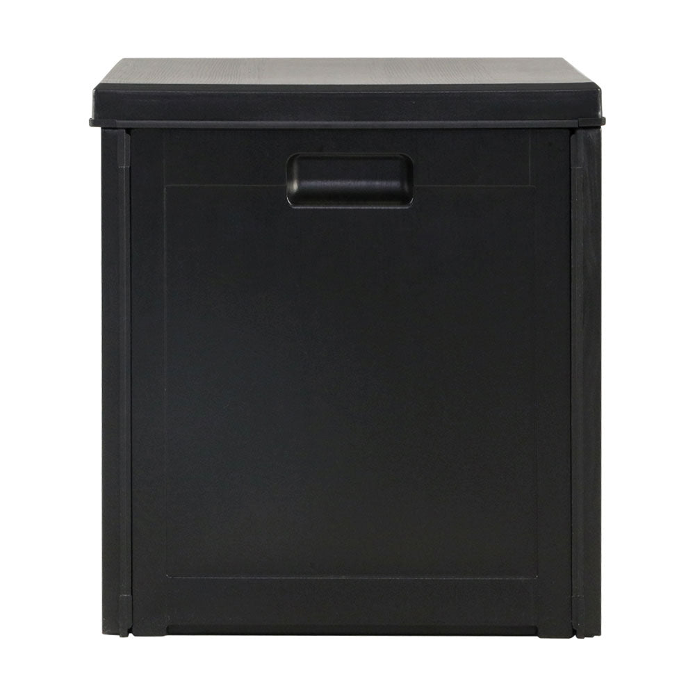 80L Outdoor Storage Box | Compact Lockable Garden Bench | Rattan Design Australia
