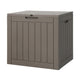 118L Outdoor Storage Box – Lockable Weatherproof Garden Container & Bench Seat (Grey)