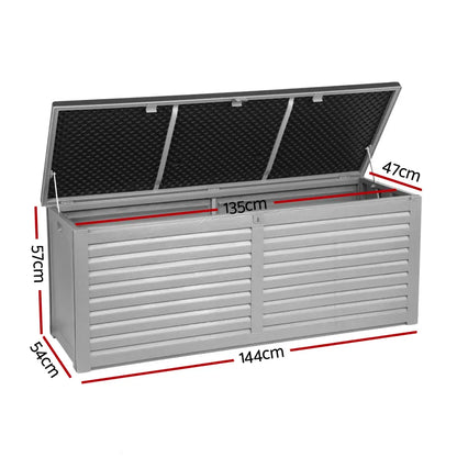 390L Outdoor Storage Box Bench Seat | Lockable Weatherproof Garden Storage Australia