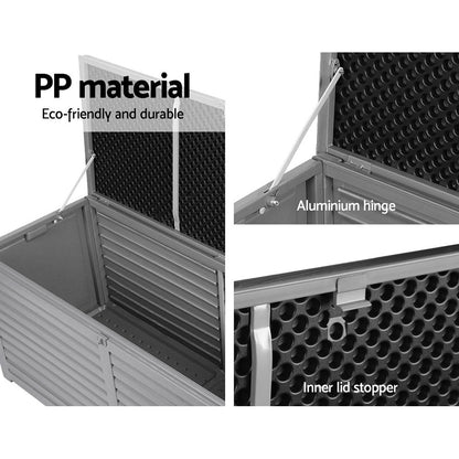 490L Outdoor Storage Box – Lockable, Weatherproof & Bench-Ready