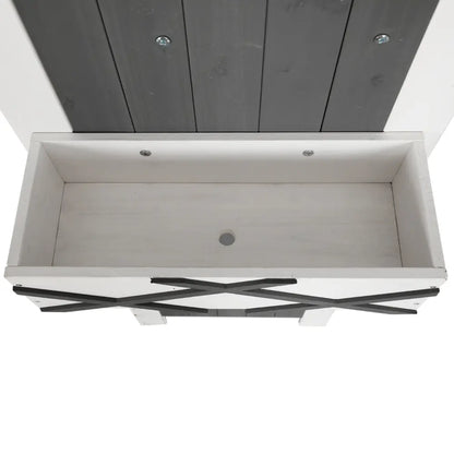 Premium Outdoor Storage Cabinet - Weatherproof Garden Shed with 3-Tier Shelving