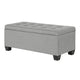 Artiss Storage Ottoman Blanket Box – 97cm Light Grey Linen, Seat & Storage Solution
