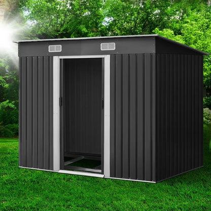 Weatherproof Metal Garden Shed 2.38x1.31m - Aussie Made Storage