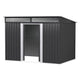2.6x1.95M Garden Shed - Compact Steel Storage with UV Protection (Grey)